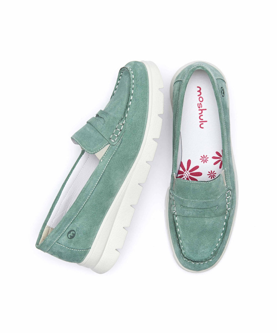 SHEARWATER SEA MIST SUEDE
