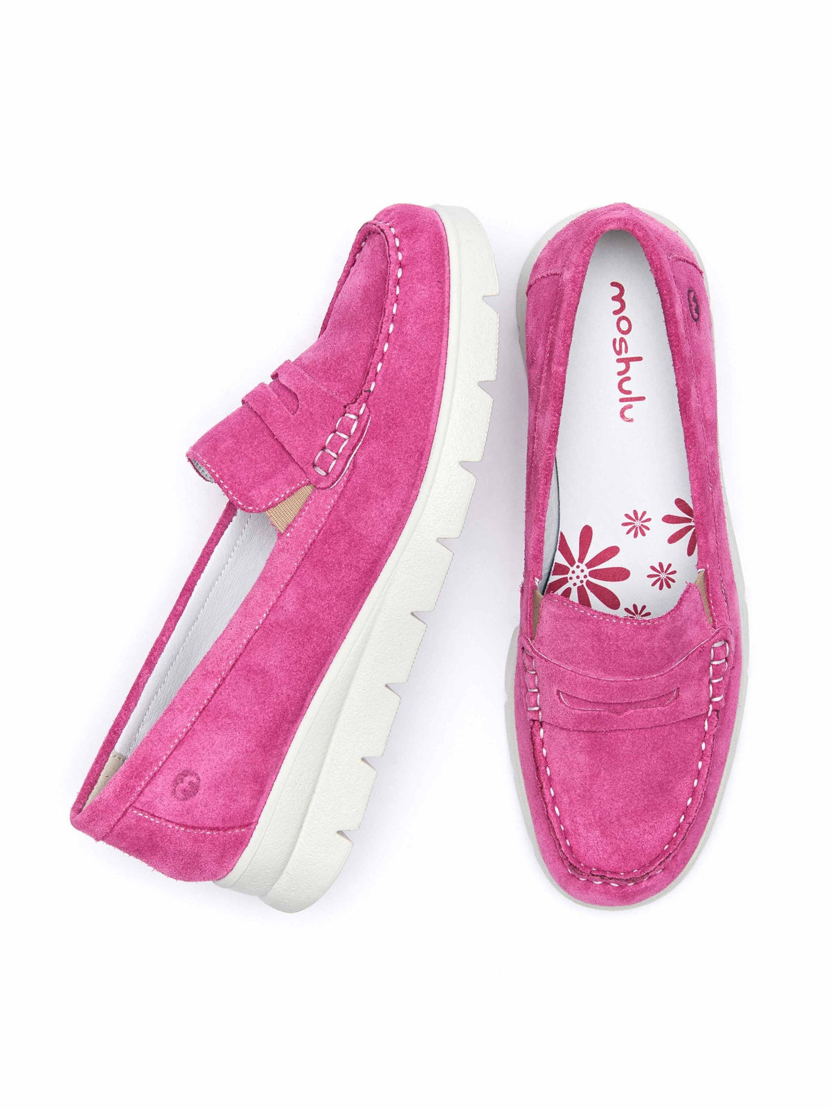 SHEARWATER FUCHSIA PINK SUEDE