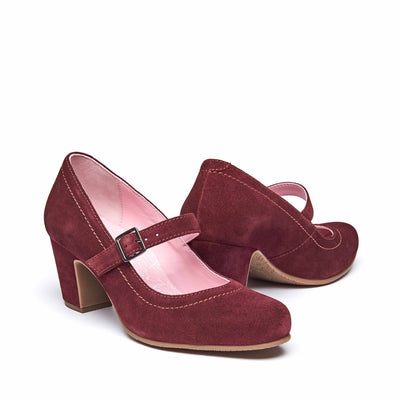 BIAMBI SUEDE ZINFANDEL RED
