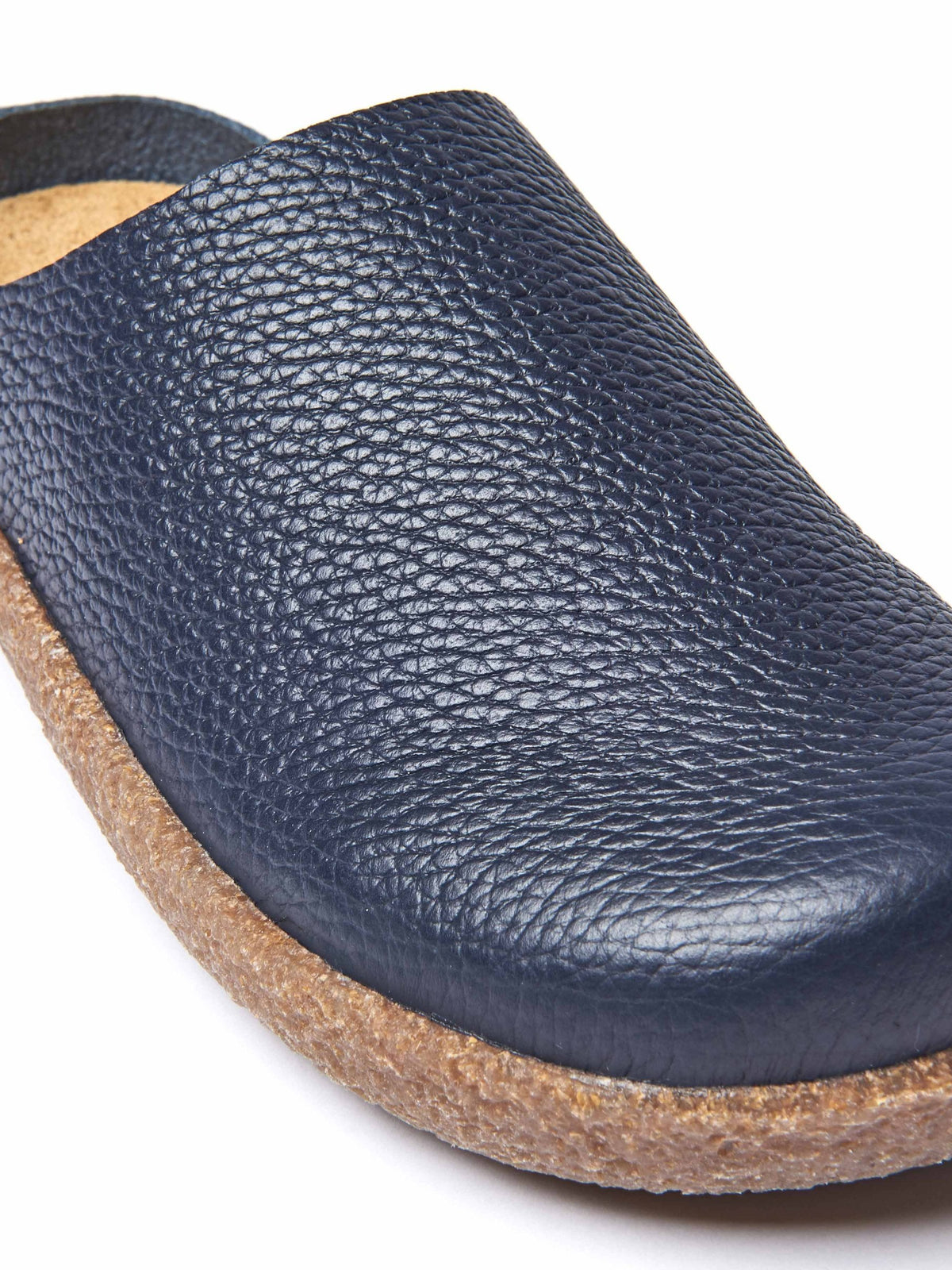 Green extra cushioned leather clogs - PEVENSEY VIBRANT GREEN