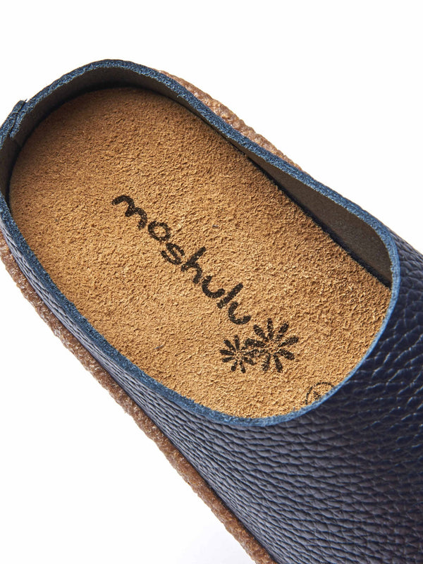 Green extra cushioned leather clogs - PEVENSEY VIBRANT GREEN