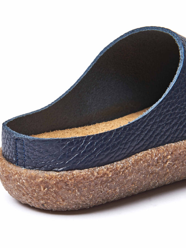 Green extra cushioned leather clogs - PEVENSEY VIBRANT GREEN