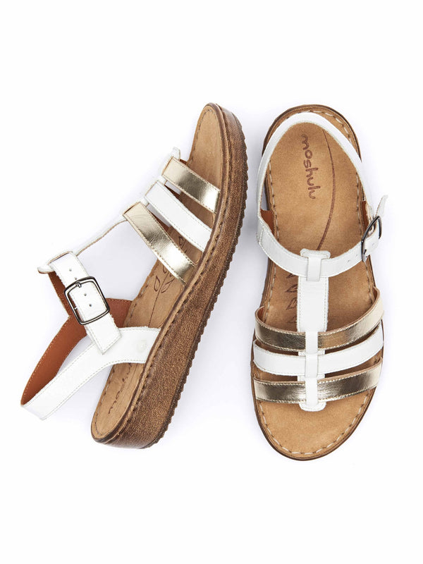 PARADAS WHITE/GILT METALLIC