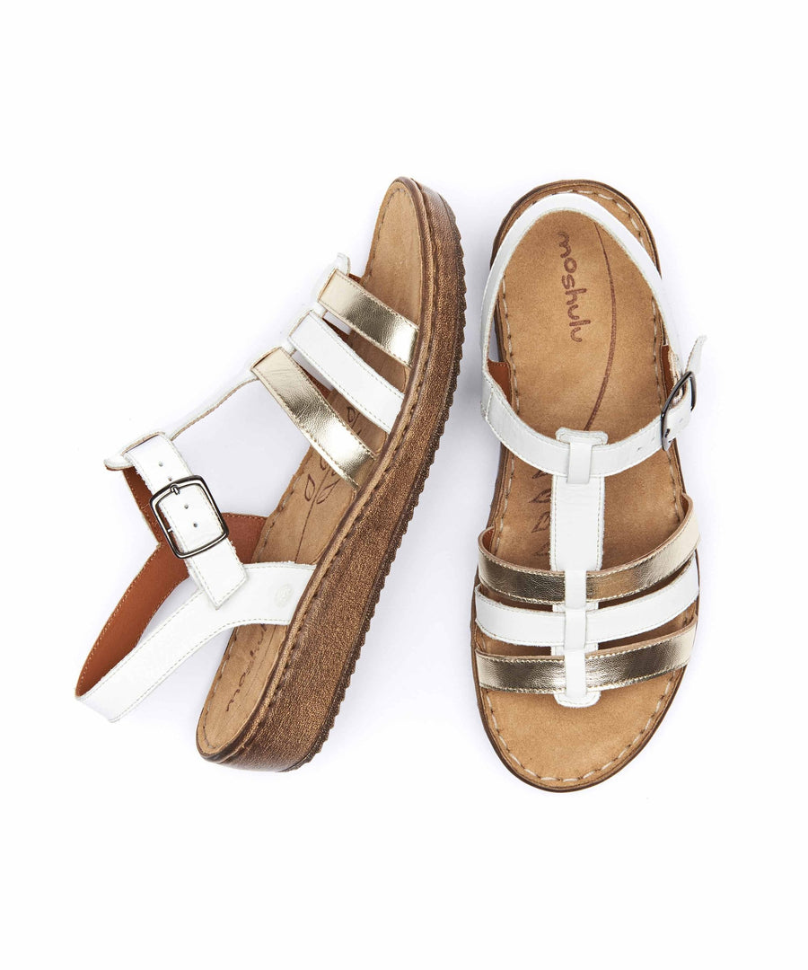 PARADAS WHITE/GILT METALLIC