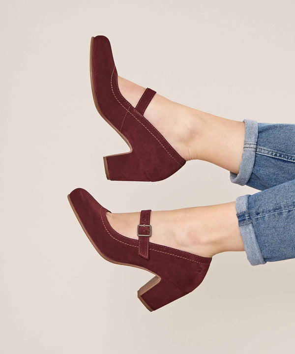 BIAMBI SUEDE ZINFANDEL RED