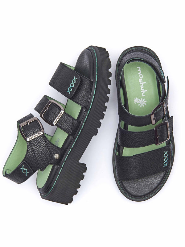 DIANTHA BLACK LEATHER