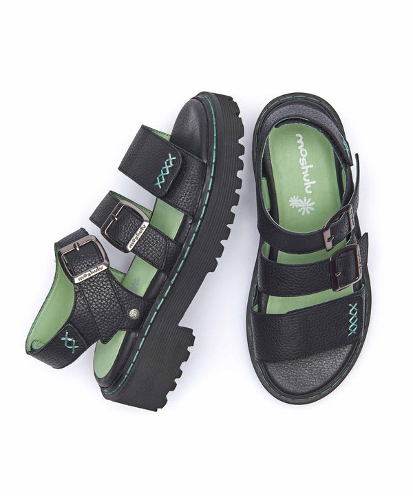 DIANTHA BLACK LEATHER