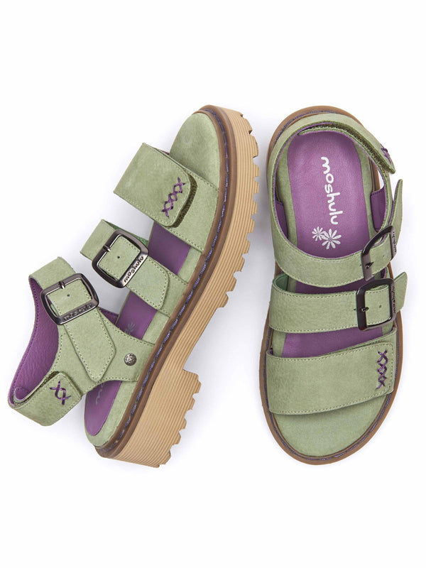 DIANTHA SAGE GREEN NUBUCK