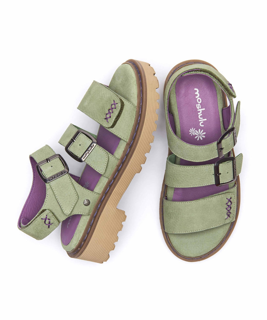 DIANTHA SAGE GREEN NUBUCK