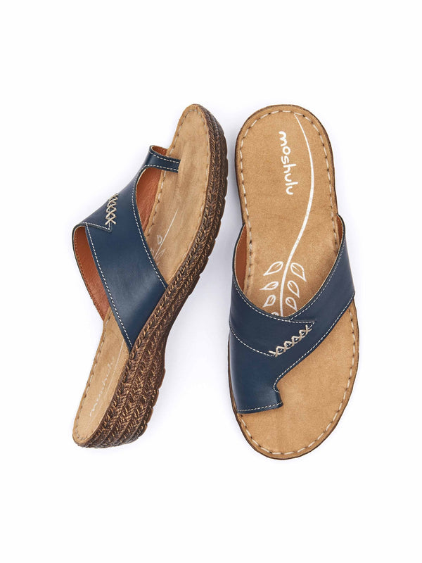SEVILLE CLASSIC 2 INDIGO | Blue toe-loop comfort sandals | Moshulu ...