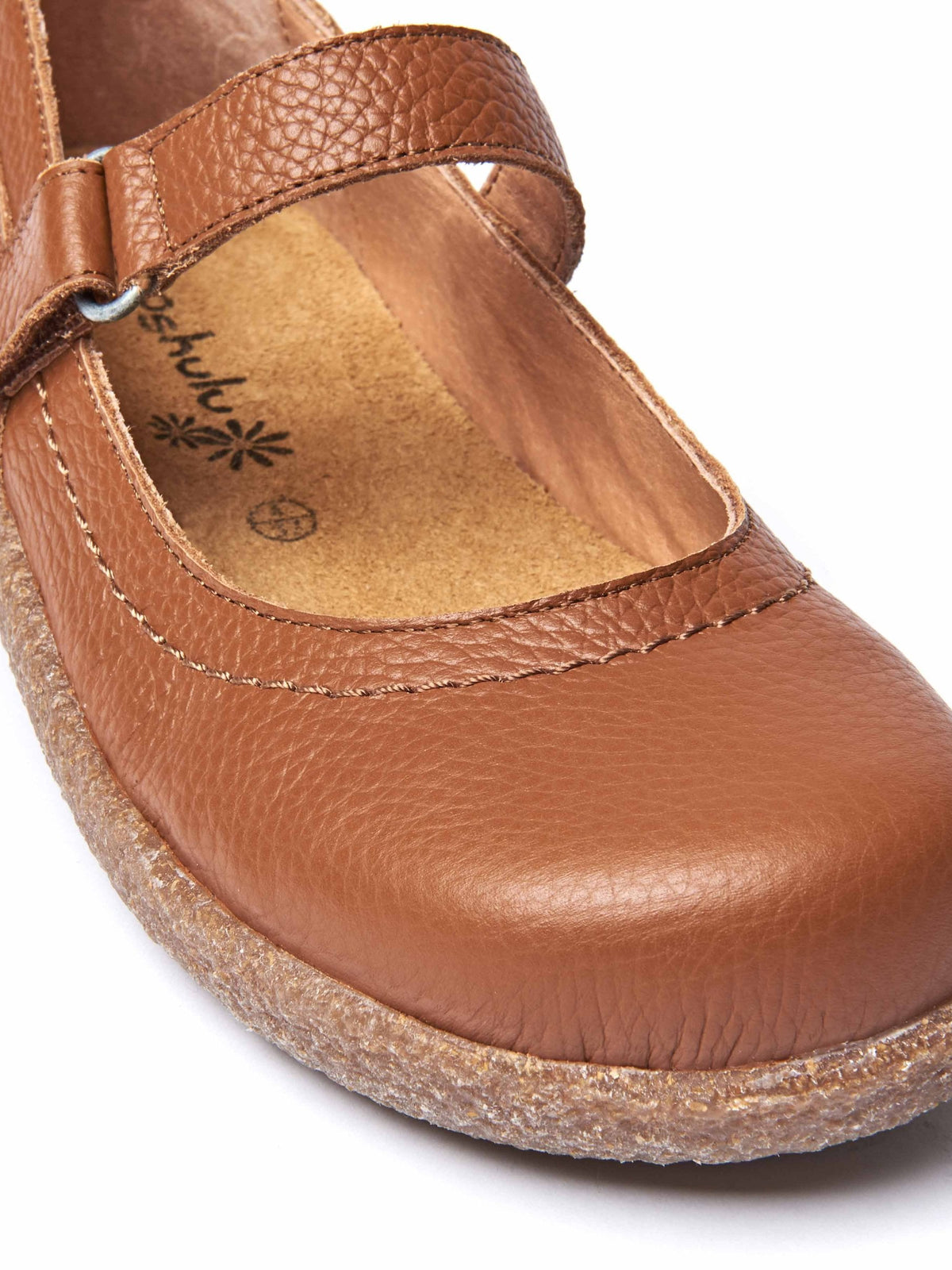 Red leather Mary Jane clog shoes - PEPPERCOMBE RED
