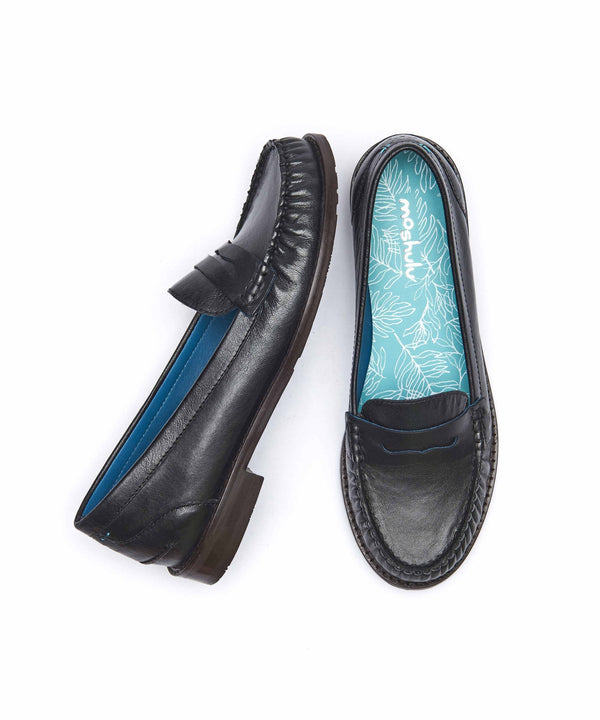 PETREL LEATHER BLACK LEATHER