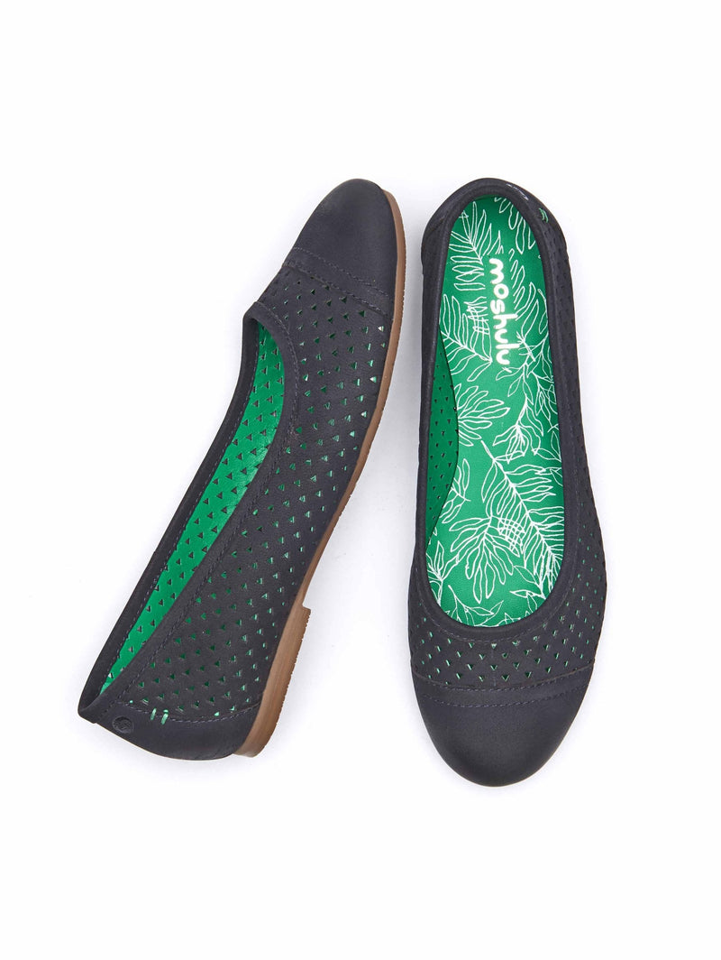 Blue nubuck ballet pumps - VINAIGRETTE 2 INDIGO