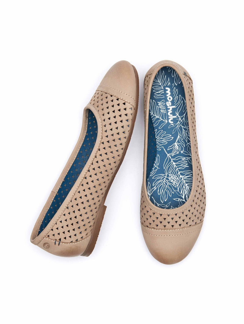 Grey nubuck ballet pumps - VINAIGRETTE 2 PEBBLE GREY