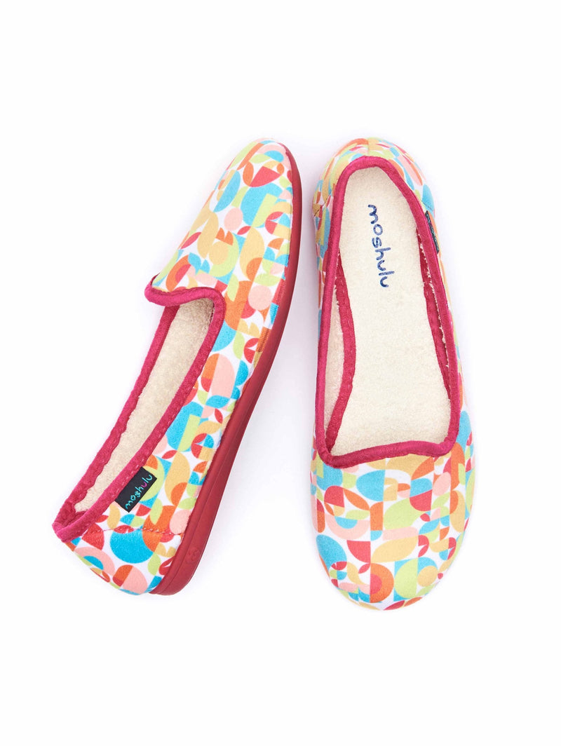 Multi patterned ballerina slippers - TEE-HEE RETRO GEO