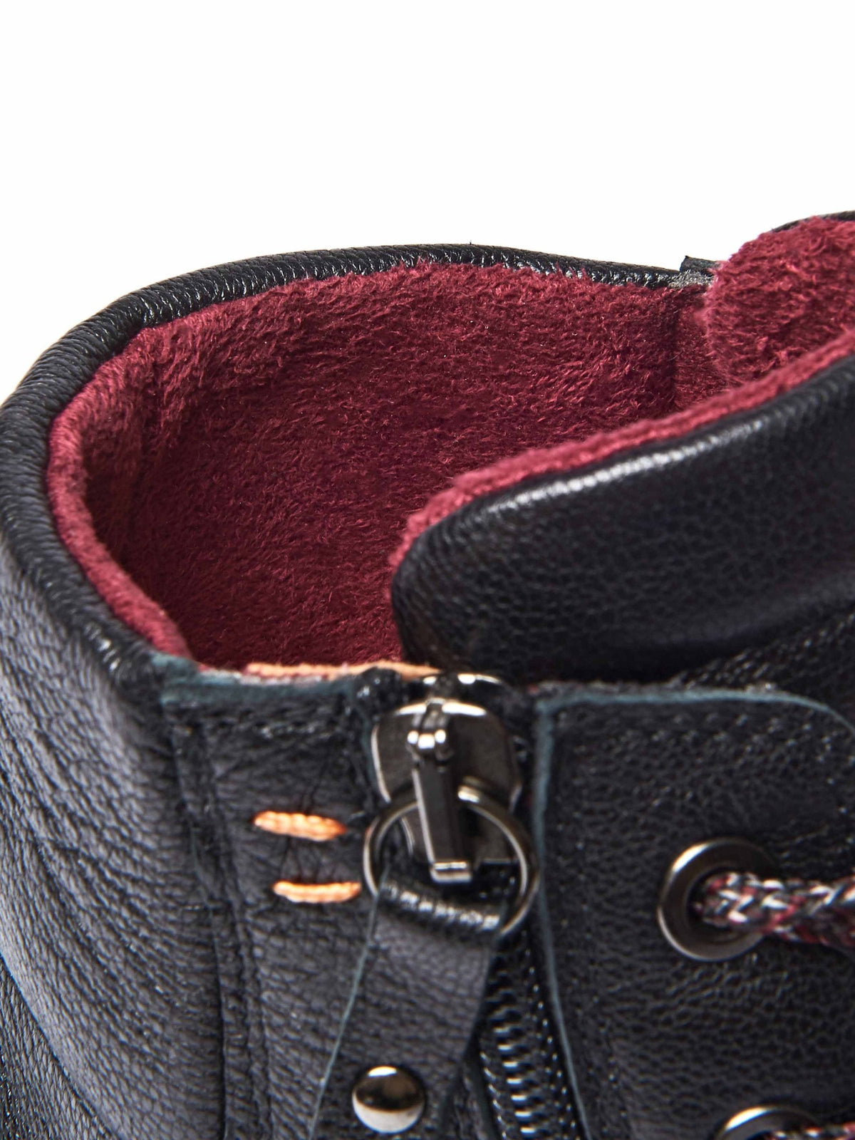 Black sporty lace up boot - BREEN BLACK LEATHER
