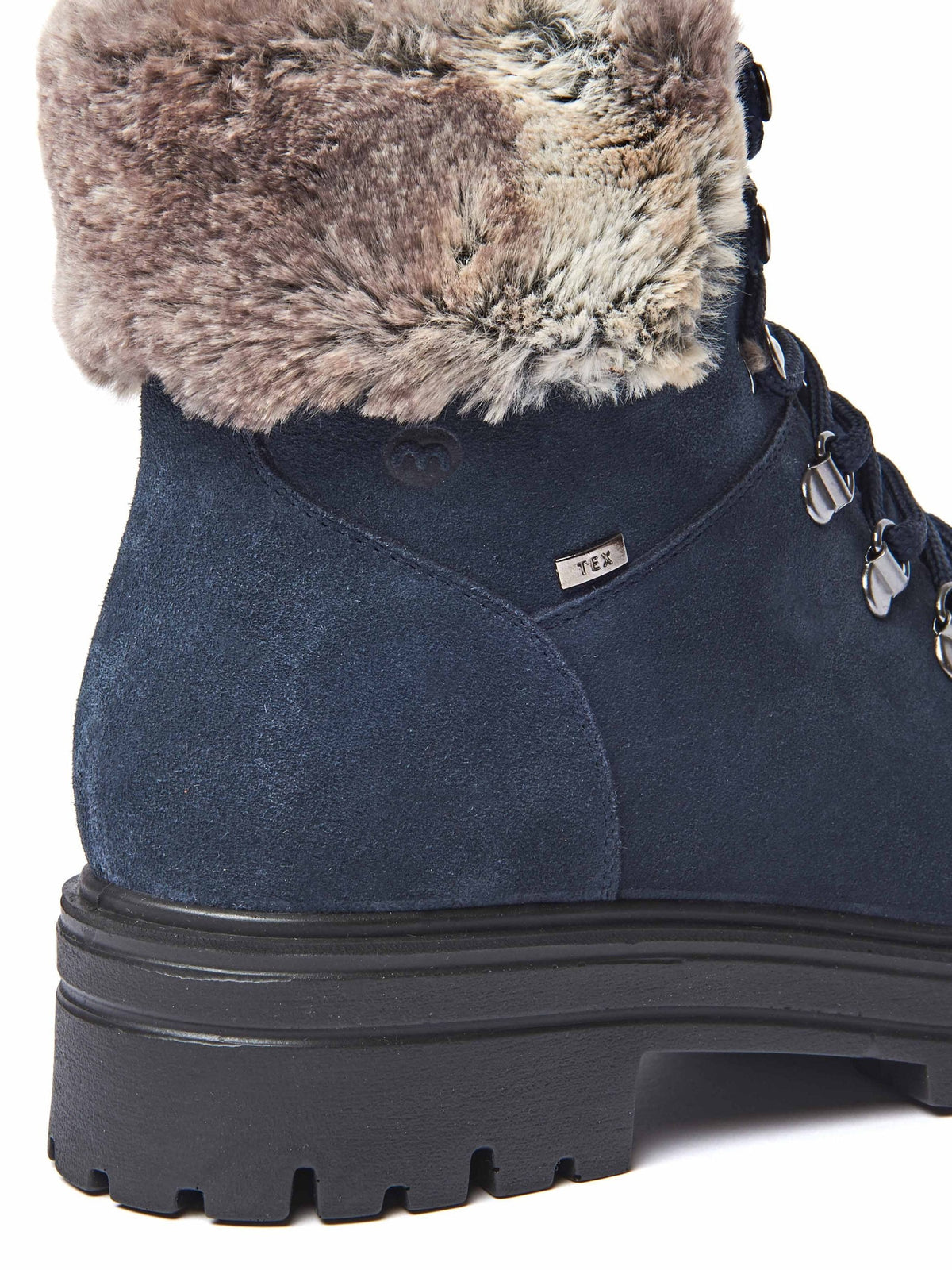 Red faux fur lined walking boot - GABBY ZINFANDEL RED SUEDE