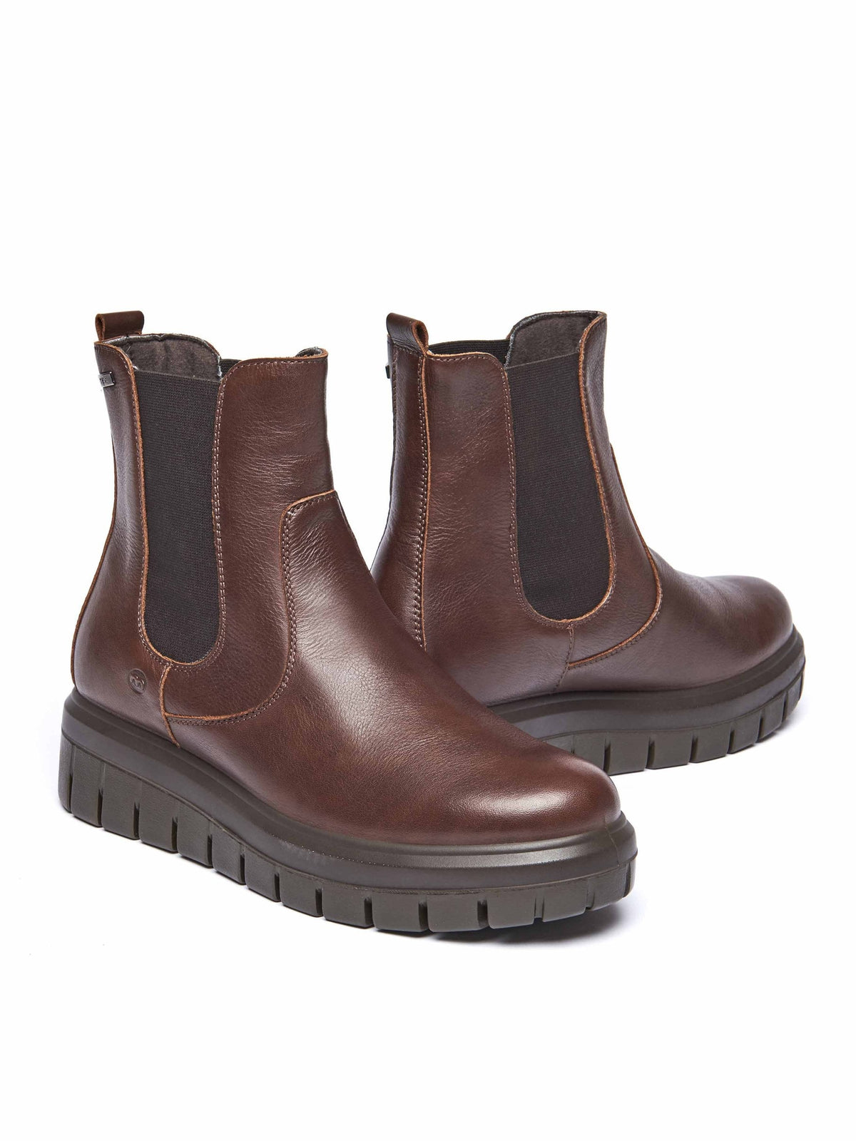 Brown sporty Chelsea boot - ADLINGTON CHOCOLATE LEATHER