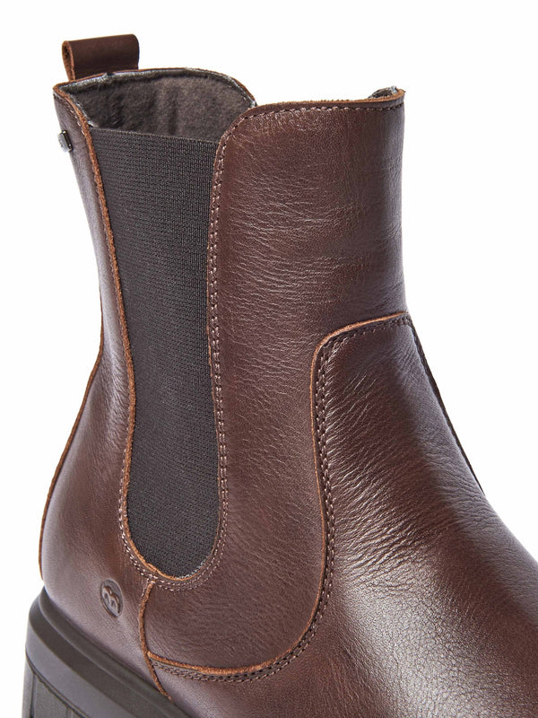 Brown sporty Chelsea boot - ADLINGTON CHOCOLATE LEATHER
