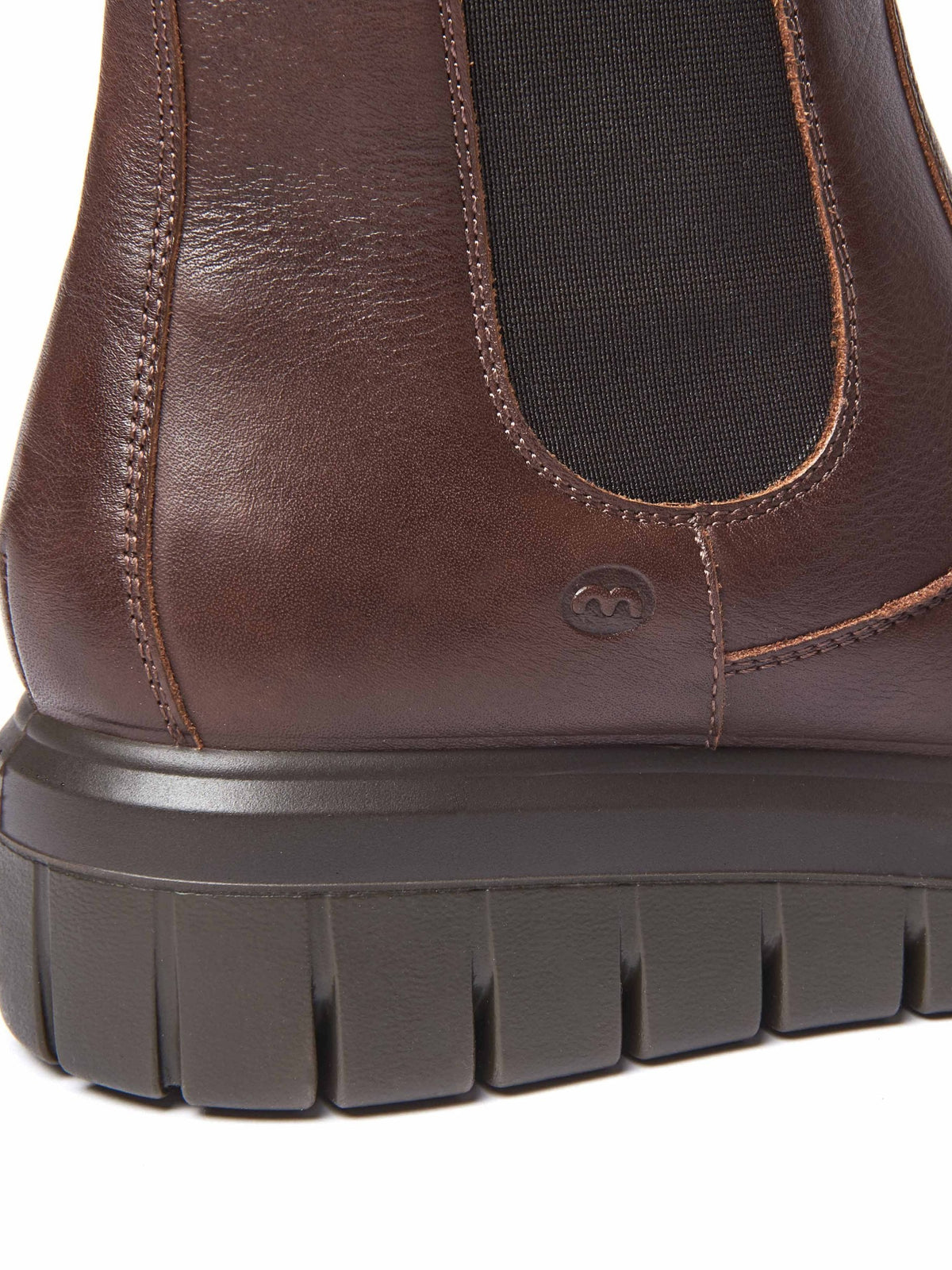 Brown sporty Chelsea boot - ADLINGTON CHOCOLATE LEATHER
