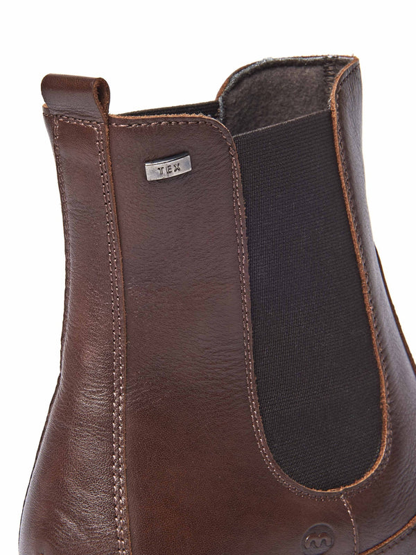 Brown sporty Chelsea boot - ADLINGTON CHOCOLATE LEATHER