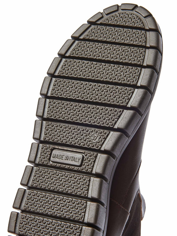 Brown sporty Chelsea boot - ADLINGTON CHOCOLATE LEATHER