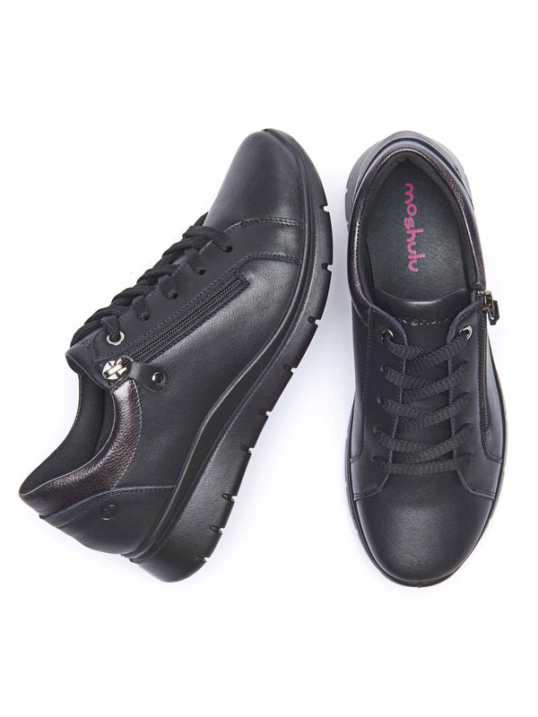 KENSEY BLACK LEATHER