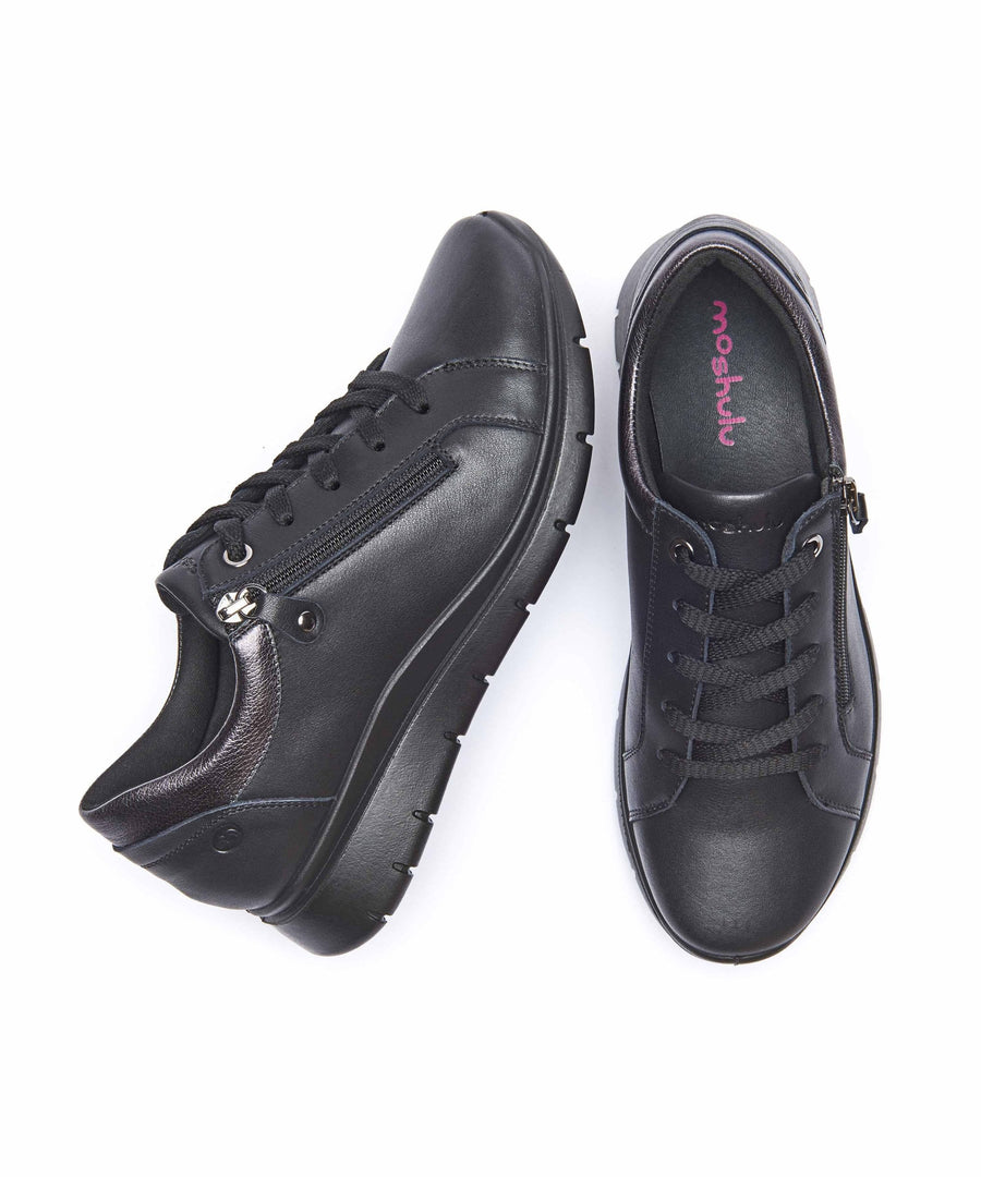 KENSEY BLACK LEATHER