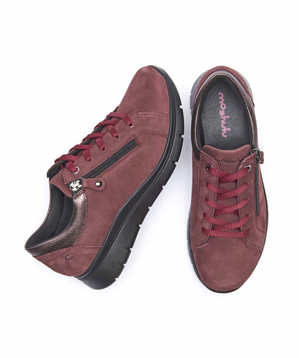 KENSEY ZINFANDEL RED NUBUCK
