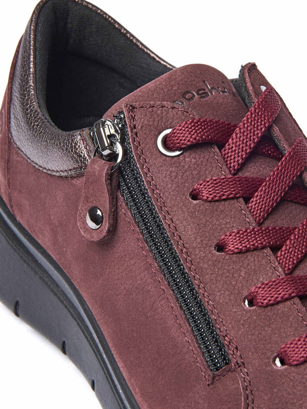 KENSEY ZINFANDEL RED NUBUCK