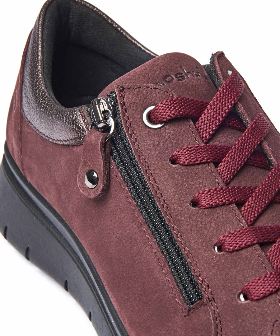 KENSEY ZINFANDEL RED NUBUCK