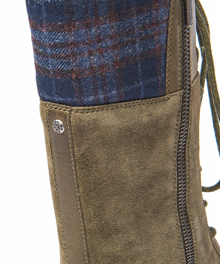 HELGA OLIVE GREEN WAXY