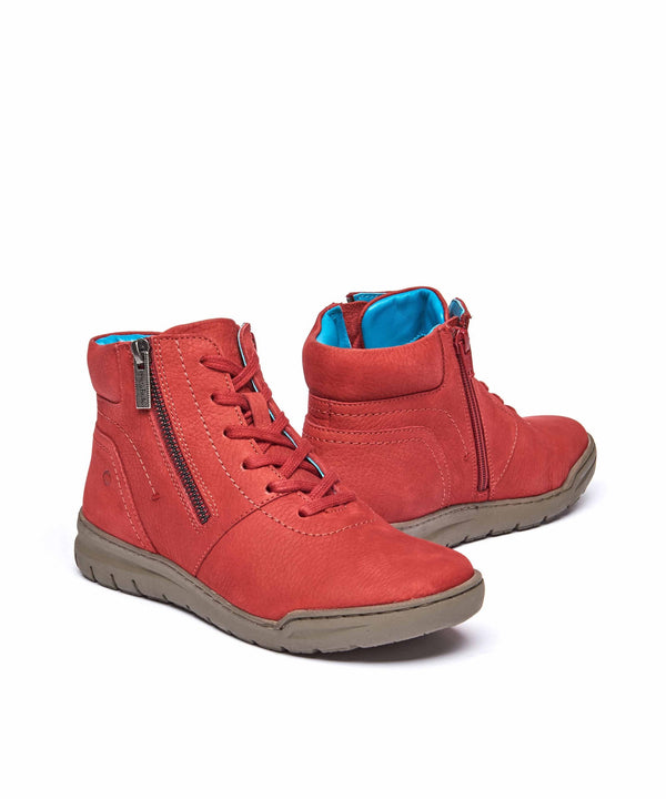 SONJA 2 RED NUBUCK