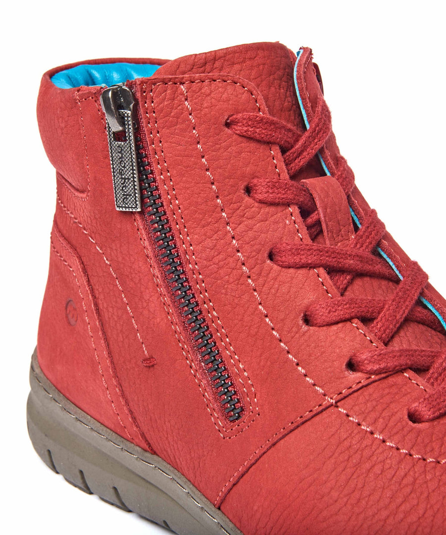 SONJA 2 RED NUBUCK