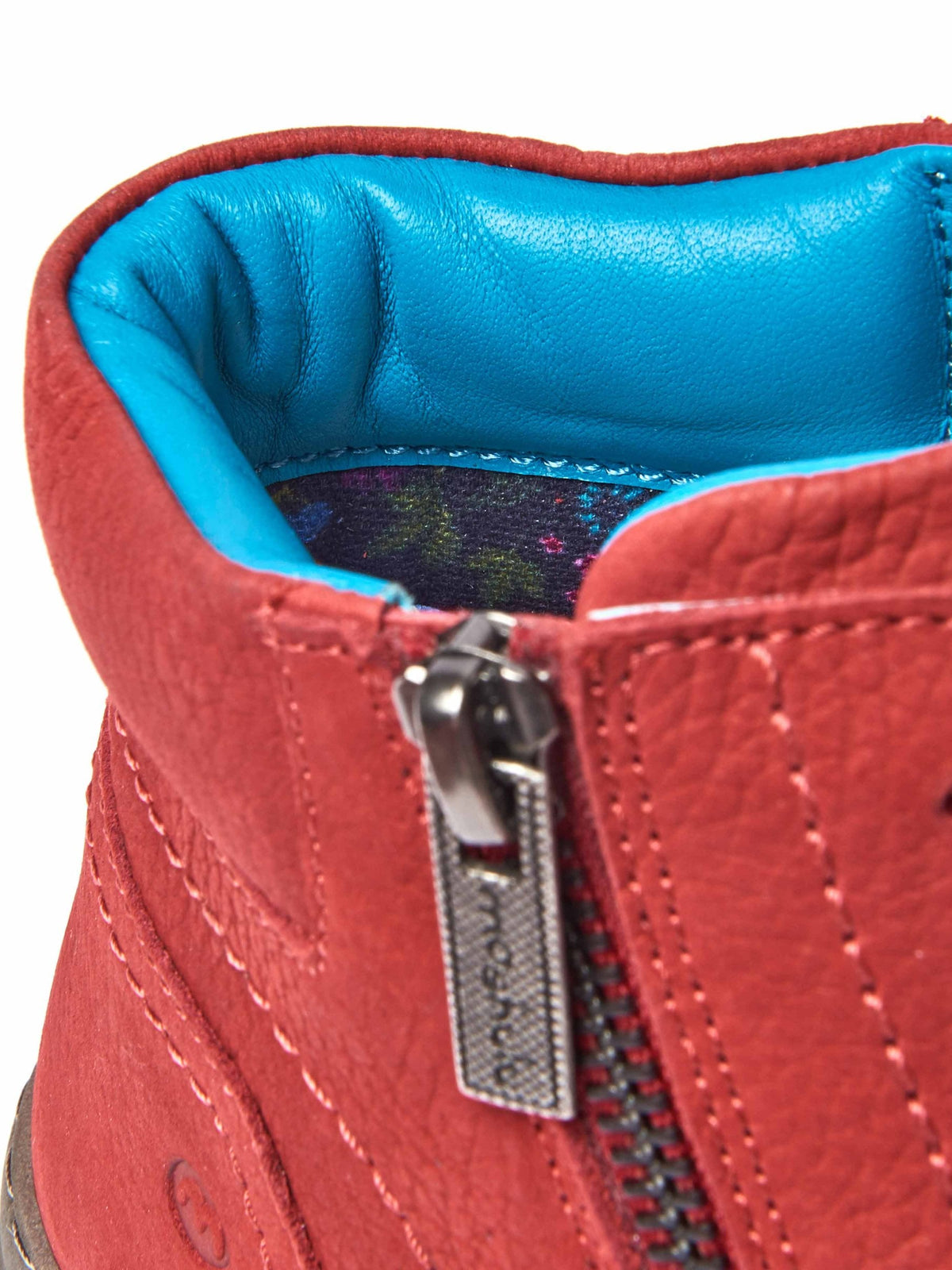 Red adjustable ankle boot - SONJA 2 RED NUBUCK