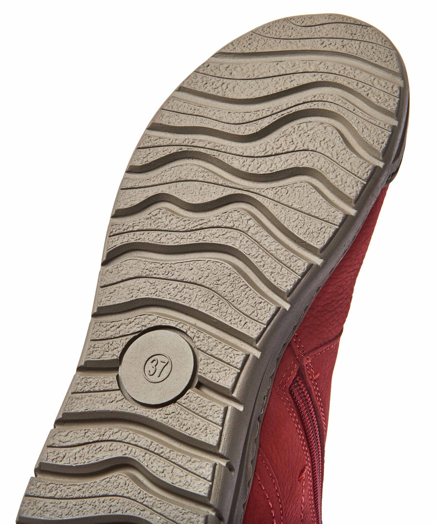 SONJA 2 RED NUBUCK