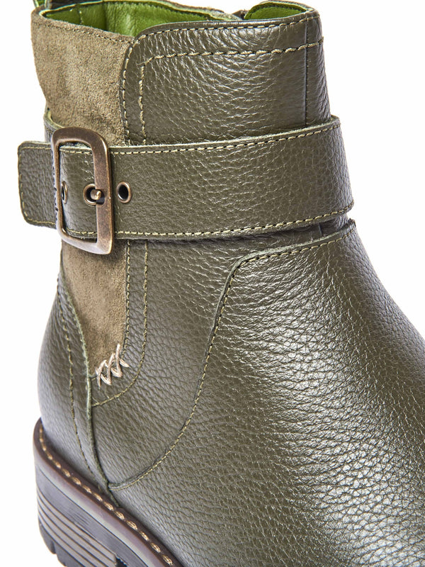 Black chelsea boot with dual-fit - RIA BLACK LEATHER