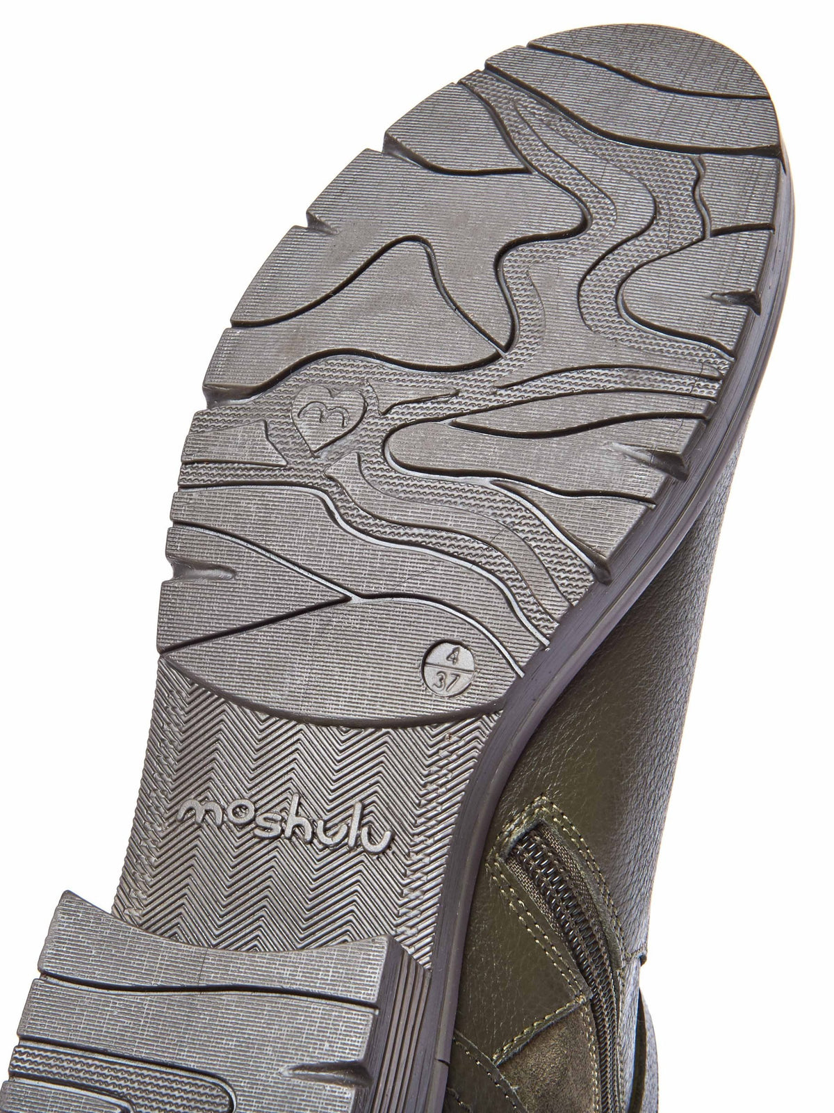 Green chelsea boot with dual-fit - RIA OLIVE GREEN LEATHER