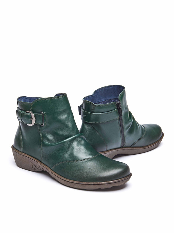 Green slouchy ankle boots - BOURBON 2 PINE GREEN
