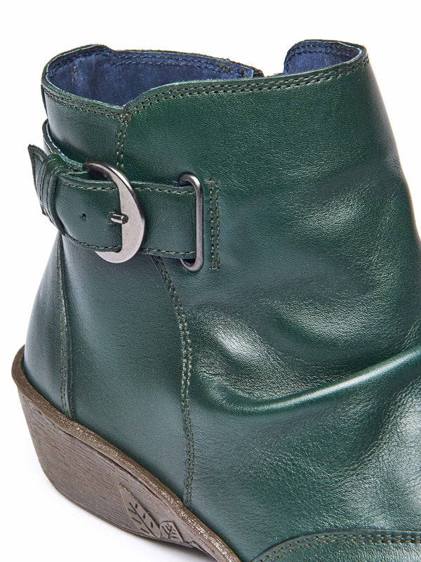 Green slouchy ankle boots - BOURBON 2 PINE GREEN