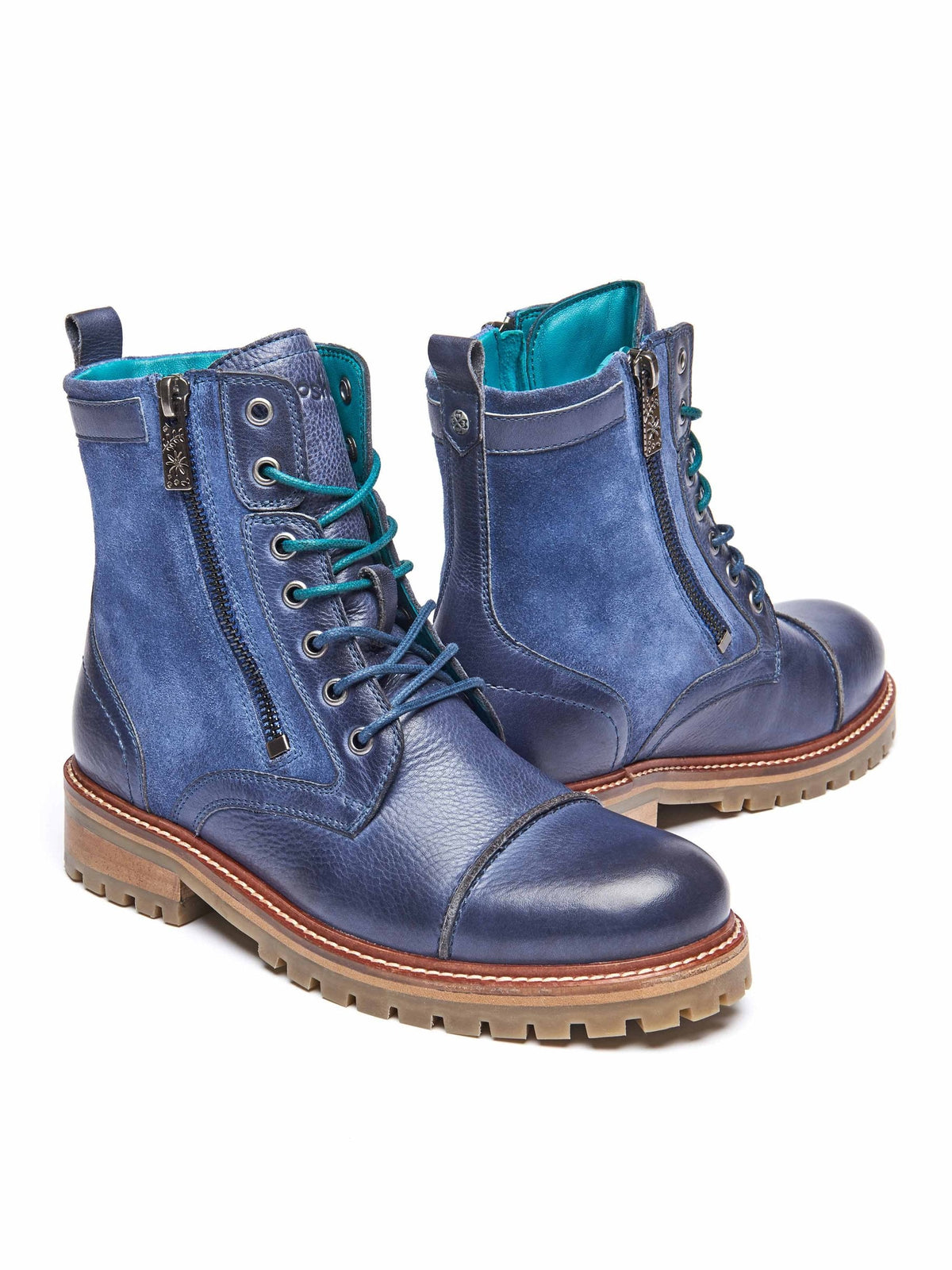 BARDSEY 2 NAUTICAL BLUE LEATHER