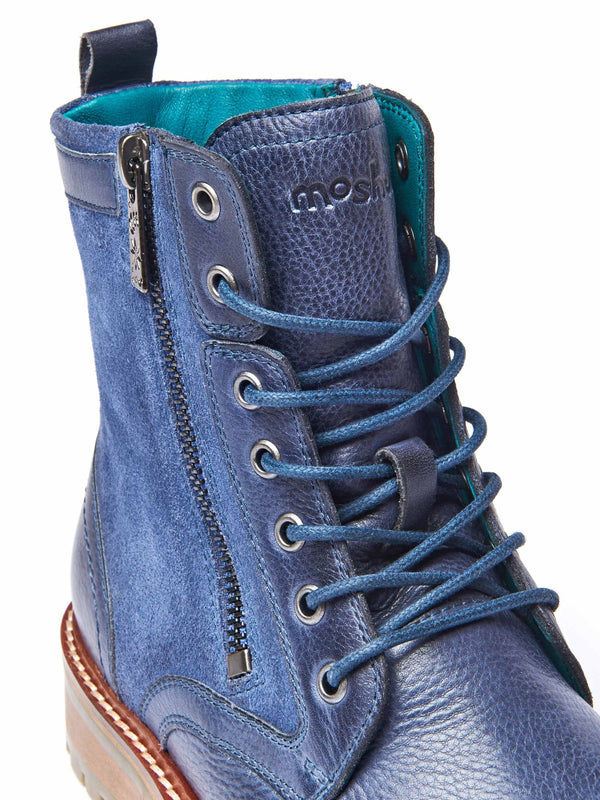 BARDSEY 2 NAUTICAL BLUE LEATHER