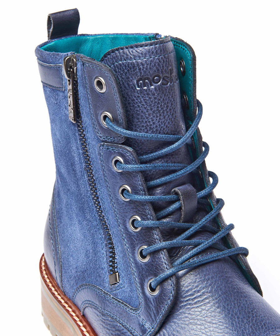 BARDSEY 2 NAUTICAL BLUE LEATHER