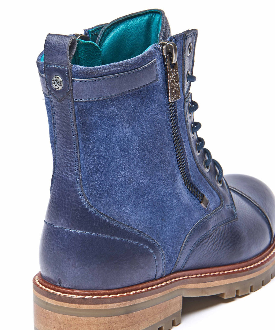 BARDSEY 2 NAUTICAL BLUE LEATHER