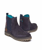 SKERRY 2 FLORAL INDIGO SUEDE