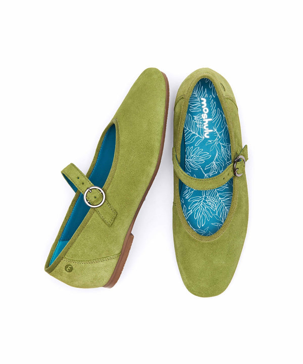 MAWGAN LICHEN GREEN SUEDE