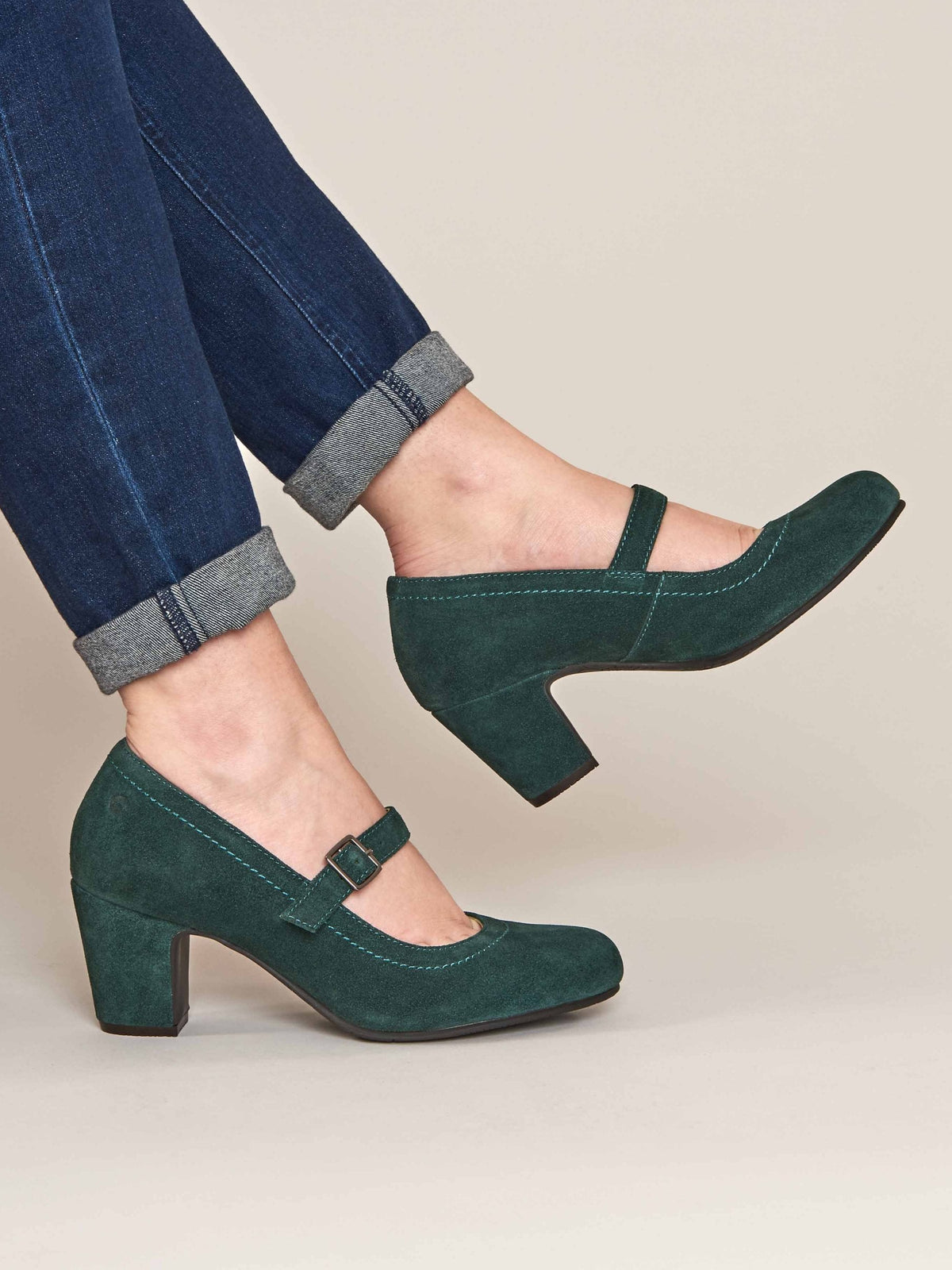BIAMBI SUEDE PINE GREEN