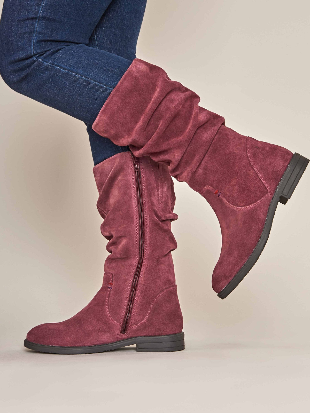 GLACIER SUEDE 2 ZINFANDEL RED