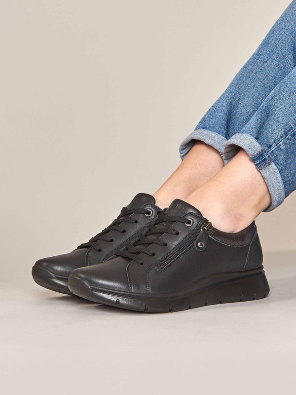 KENSEY BLACK LEATHER