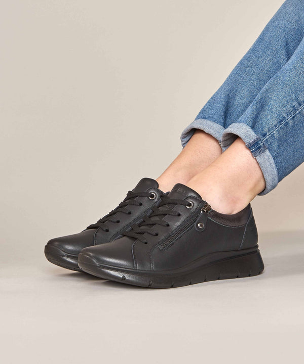 KENSEY BLACK LEATHER